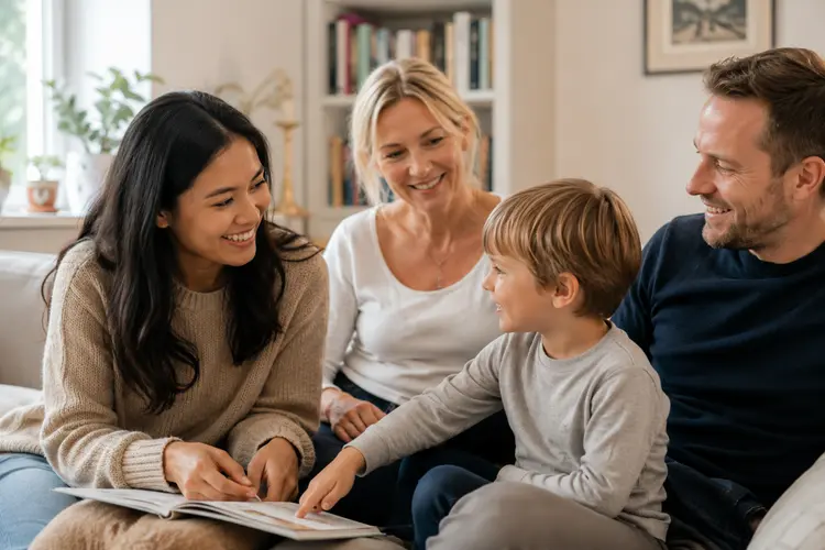 Au-pair mit deutscher Gastfamilie zu Hause