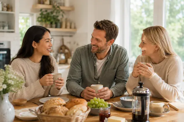 Gastfamilie mit Au-pair zu Hause